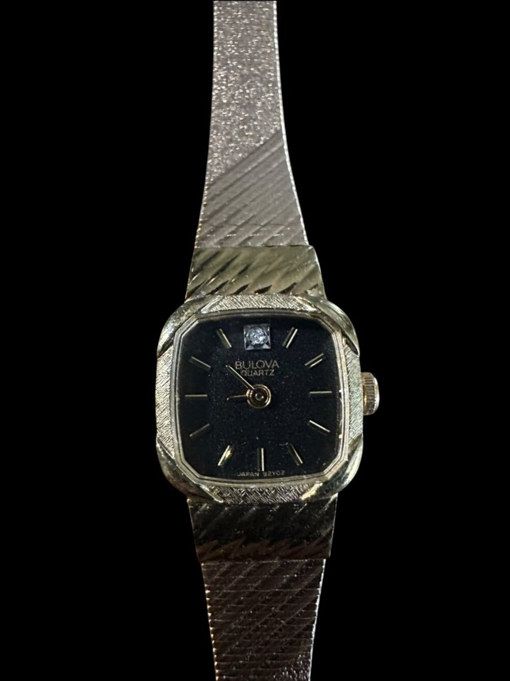 Bulova Quartz Women's Gold Tone Watch – Diamond Accent Dial, Expansion Bracelet